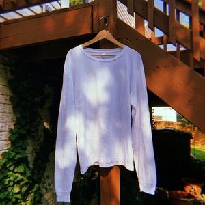 L/S White American Apparel Tee